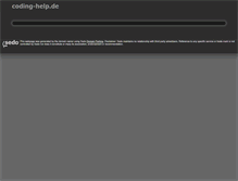 Tablet Screenshot of coding-help.de